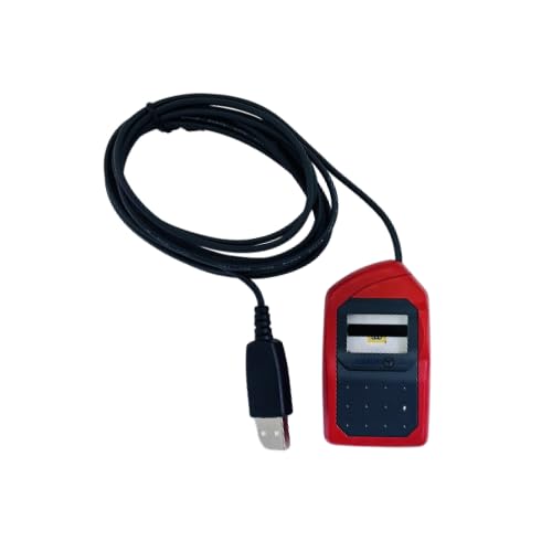 Morpho MSO 1300 E3 RD L1 Fingerprint Biometric Scanner | 1 Year RD Service Registration | Updated High Secured Technology | Easy to Carry Device | Aadhaar Authentication | Radium Box