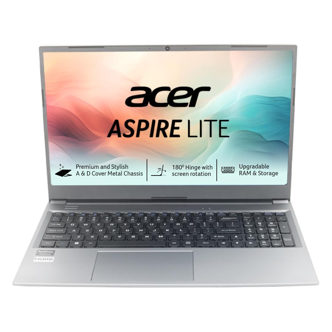 Acer Aspire Lite AMD Ryzen5/16GB RAM/512GB SSD/15.6" FHD/W11/Metal Body/Gun Metal