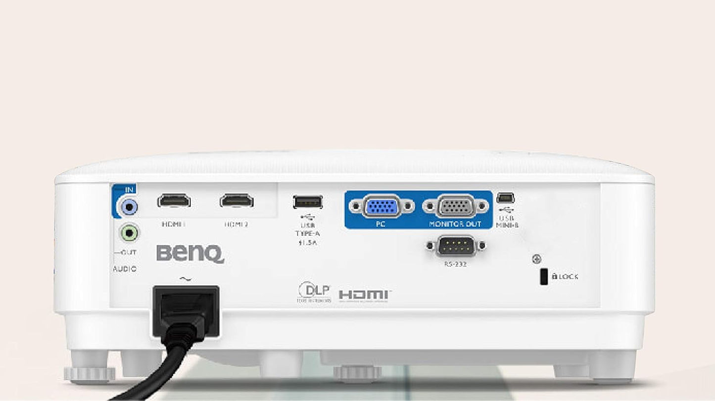BenQ MW560 Wxga Business & Education Projector , Dlp, 4000 Lumens High Brightness, 20000:1 High Contrast Ratio, Dual Hdmi, Upto 15000 Hrs Extra-Long Lamp Life, 10W Speaker, 3D Capable, White