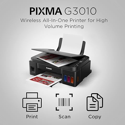 Canon Pixma G3010 Wireless All-in-One Ink Tank Colour Printer