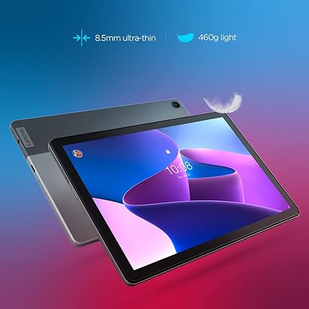 Lenovo Tab M10 ZAAF0017IN FHD 3rd Gen/10.1/4GB RAM/64 GB ROM/Wi-Fi + LTE/Voice Calling/Full HD Display/Dual Speakers| Octa-Core Processor (Storm Grey)