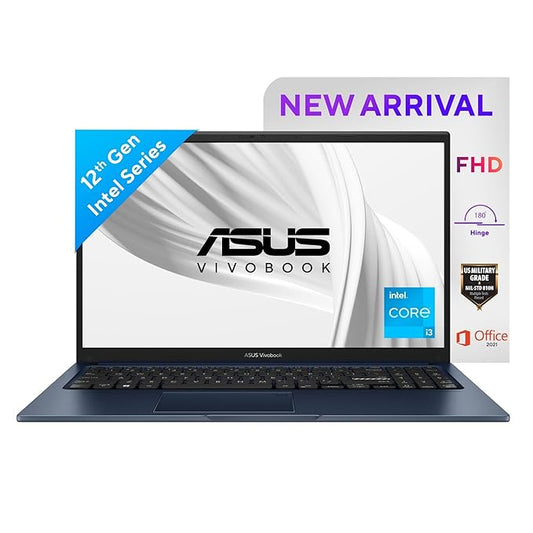 Asus Vivobook X1504ZA-NJ520WS 12th Gen.Corei5/8GB/512GB/15.6"FHD/Backlit KB /W11+MSO/Quiet Blue