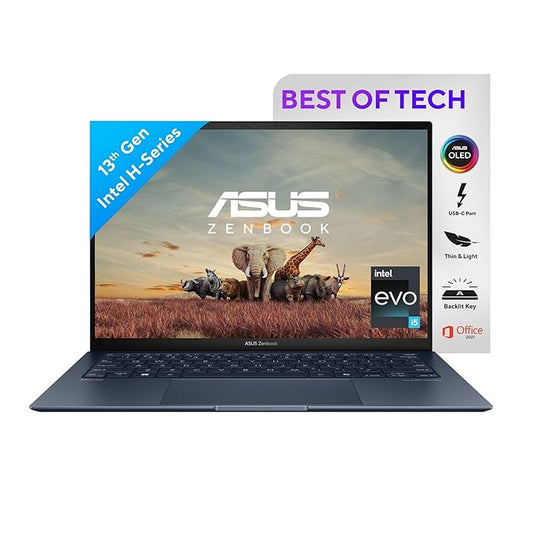 ASUS Zenbook S13 OLED UX5304VA-NQ541WS 13th Gen.Core EVO i5 /16GB RAM /512GB SSD/13.3"OLED/63WHrs/W11+MSO/Blue