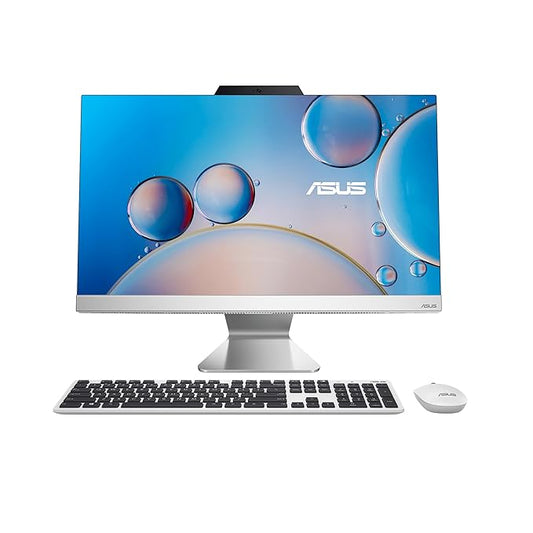 ASUS AiO A3 All-in-One Desktop 12th Gen.Core i5-1235U/8GB/512GB SSD/23.8"FHD/Wireless Keyboard & Mouse/W11+MSO/White/3402WBA-KWA059WS