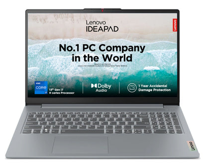 Lenovo Ideapad Slim 3i (83EM009YIN) 13th Gen.Core i7/16GB/512GB/15.6"FHD/ Backlit Keyboard/W11+MSO/Black