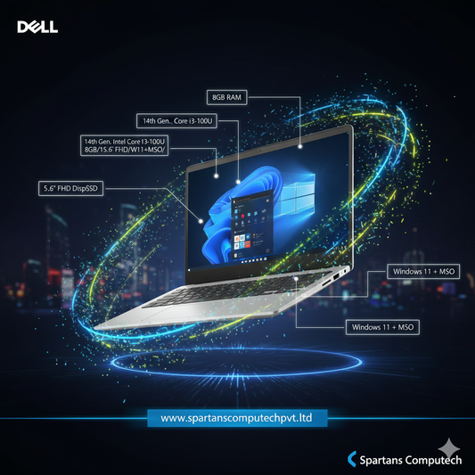 Dell DC-15250 14th Gen.Core3-100U/8GB/512GB/15.6" FHD/W11+MSO/Silver