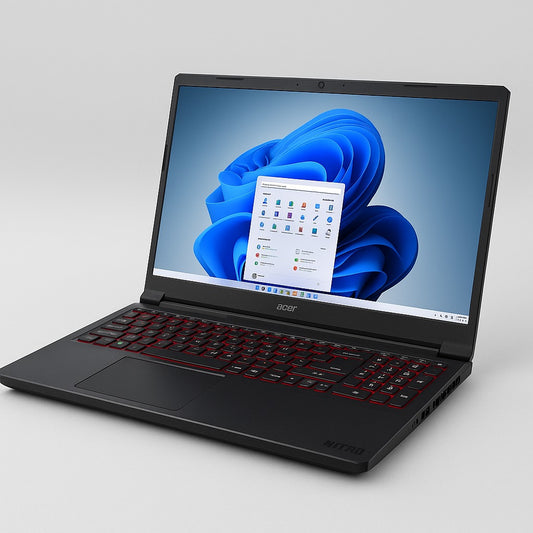 Acer Nitro V15 – Ryzen 5 6600H / 16GB RAM / 512GB SSD / RTX 3050 6GB / 15.6" FHD IPS / Windows 11 / Obsidian Black