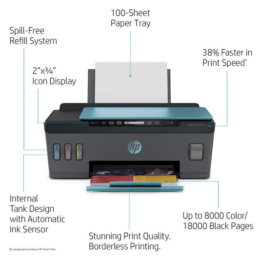 HP Smart Tank 516 Wireless All-in-One Multi-function Color Ink Tank Printer