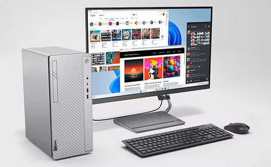 Lenovo IdeaCentre3-90XS005NIN Tower Desktop 13th Gen.Corei3/8GB/512GB SSD/Wifi+BT/W11/22" FHD