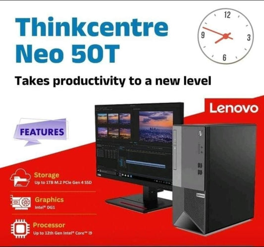 Lenovo ThinkCentre Neo 50t 13th Gen.Corei5/8GB/512GB/Wifi+BT/19.5 TFT/DOS/ 3 Yrs. Warranty